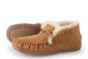 Warmbat Pantoffels in maat 41 Cognac, Overige kleuren, Verzenden, Zo goed als nieuw, Pantoffels of Sloffen