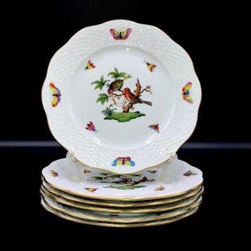 Herend - Exquisite Set of 6 Plates (19,3 cm) - Rothschild