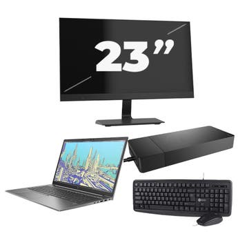HP ZBook Firefly 15 G8 -   i7-11e  16GB  - 256GB  + 1x 23 in, Verzenden, Refurbished, 11e Generatie, HP