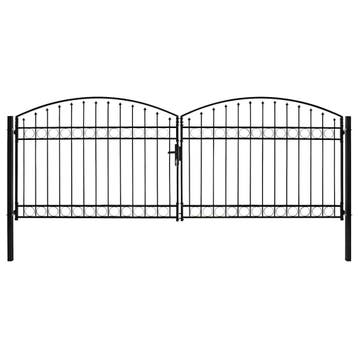 vidaXL Hekpoort ASSEN dubbele deur met gebogen bovenzijde, Tuin en Terras, Tuinpoorten, Verzenden, Nieuw