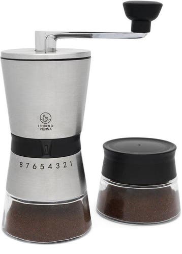 Leopold Vienna Koffiemolen + Bewaarpot Bologna Giftset, Nieuw