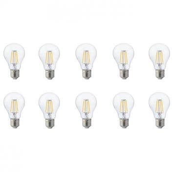 Voordeelpak LED Lamp 10 Pack - Filament - E27 Fitting - 4W -, Ophalen of Verzenden, Nieuw, E27 (groot), Led-lamp
