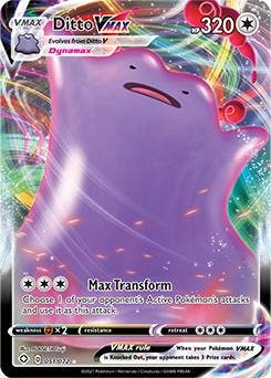 Ditto vmax 051/072 shining fates, Ophalen of Verzenden, Nieuw, Losse kaart, Foil