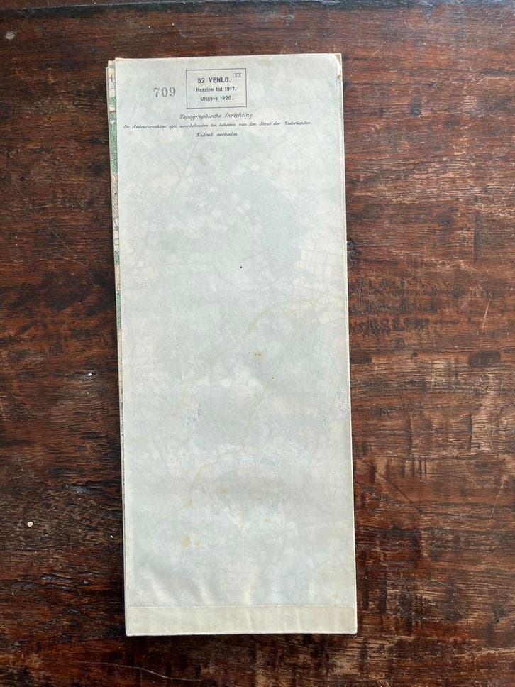 Stafkaart Venlo, Boeken, Atlassen en Landkaarten, 1800 tot 2000, Nederland, Gelezen, Landkaart, Verzenden