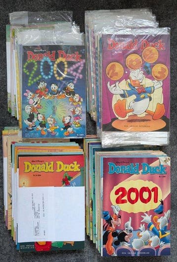 Donald Duck Jaargangen 2001 + 2003 en 2004 nieuw in, Nieuw