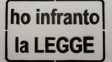 Clet Abraham (1966) - Ho infranto la legge - Stencil