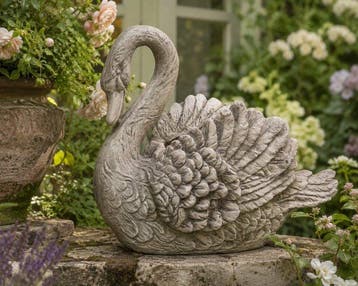Bloempot - Hars - Swan shaped flower pot