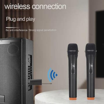 Draadloze Microfoon Set 2.4G - 2 Kanaals Handheld Microfoons, Verzenden, Nieuw