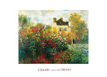 Kunstdruk Claude Monet - The Artists Garden 70x50cm, Huis en Inrichting, Verzenden, Nieuw