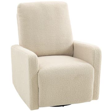 TRUUSK Relaxfauteuil met Fleece Hoes - Verstelbare Rugleunin, Verzenden, Nieuw