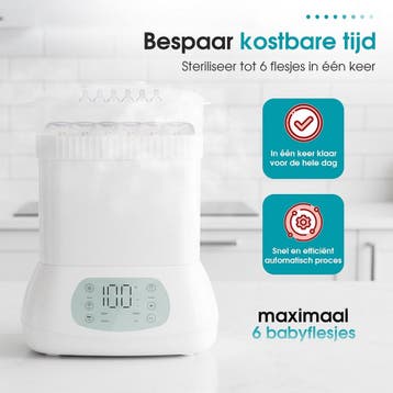 Sweet Sprout 6-in-1 Sterilisator met Stoomfunctie - Flessen, Ophalen of Verzenden, Zo goed als nieuw