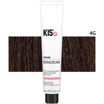KIS Kappers – Kera Cream Color Haarverf – 4G : Middel, Verzenden, Nieuw