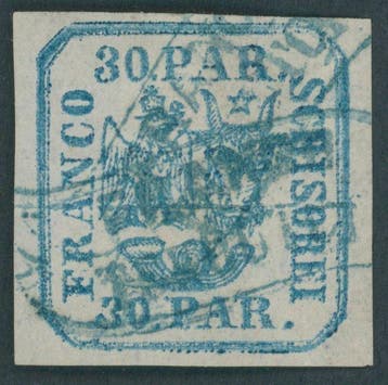 Roemenië 1872 - 30 parale, Gestempeld