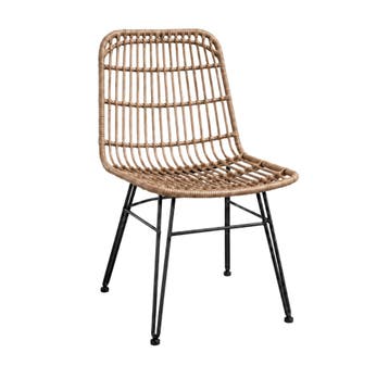 Rotan Stoel  Eivissa  Wicker  Antraciet  The Outsider, Verzenden, Nieuw