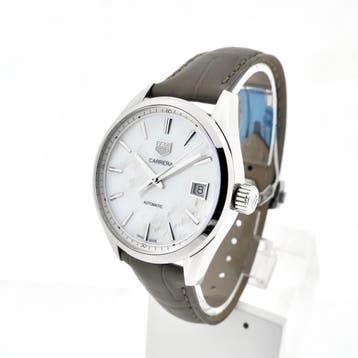 TAG Heuer Carrera Automatic 36mm WBK2311.FC8258; Automati..., Ophalen of Verzenden, Zo goed als nieuw, Leer, Overige merken