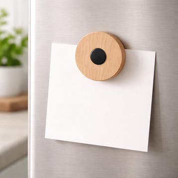 HOCHO Beukenhouten Koelkastmagneet ø60 mm – Stijlvol en P, Ophalen of Verzenden, Nieuw