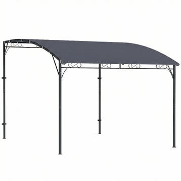 Aanbouwpaviljoen Pergola Met Metalen Frame Dak, Weerbestendi, Verzenden