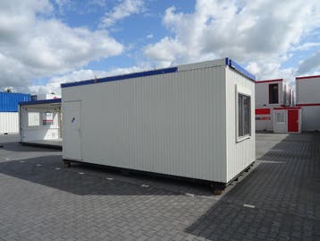Kantoorunit – ca. 6 x 3 meter – met gang, Ophalen