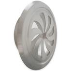 Afsluitbaar rooster/ventiel rond Ø125mm - Geborsteld RVS, Verzenden, Nieuw