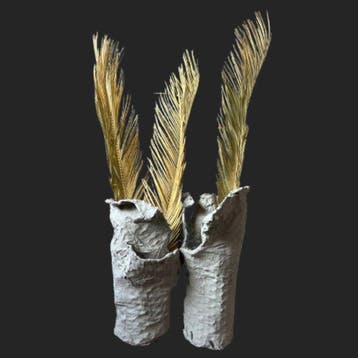 Vaas (2) - Gips - Organisch Brutalisme