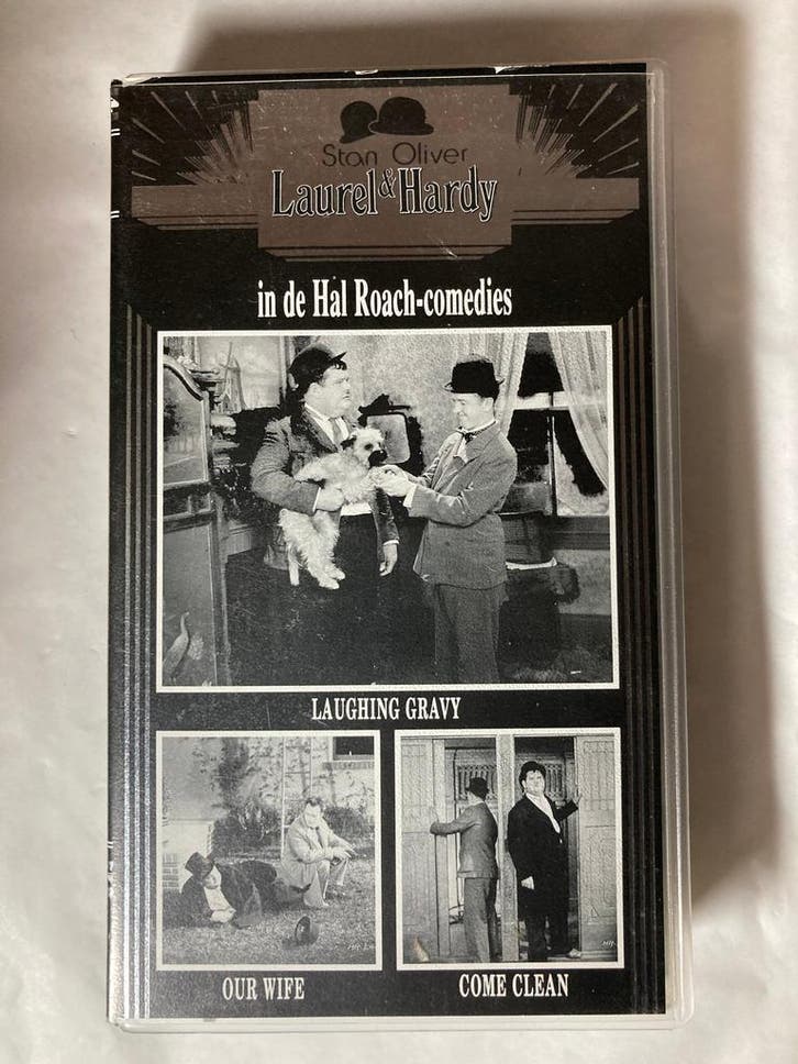 LAUREL & HARDY IN DE HAL ROACH-COMEDIES LAUGHING GRAVY OUR, Cd's en Dvd's, VHS | Film, Gebruikt, Verzenden