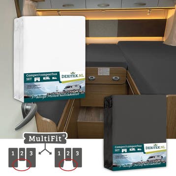 Textielpakket  3 delig met midden matras -1 hoeslakenset(3, Verzenden, Nieuw, Eenpersoons, Wit