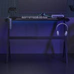 vidaXL Gamingbureau met Y-vormige poten LED 110x60x75 cm, Verzenden, Nieuw