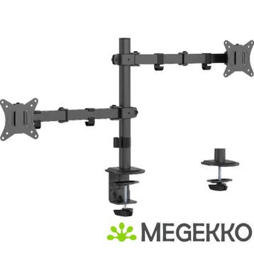 Gembird MA-D2-03 flat panel bureau steun 81,3 cm (32 ) Zwart, Verzenden, Nieuw, Gembird