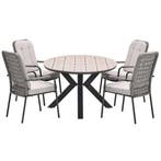 Garden Impressions Aleria tuinset 5-delig taupe - Tulli, Verzenden, Nieuw