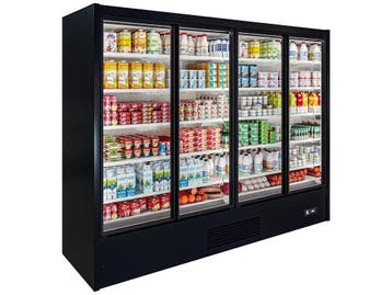 Icon LX wandkoeling B257 x D76 x H205 - zwart met motor, Nieuw in verpakking