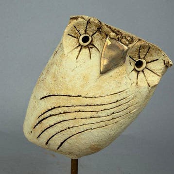 Ewa Budzowska - NO RESERVE- OWL- (decorated 24 carat gold)