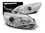 LED Tube Chrome koplampen geschikt voor Ford Focus MK3, Auto-onderdelen, Verlichting, Verzenden, Nieuw, Ford