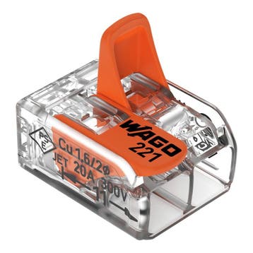 Wago verbindingsklem 2-VOUDIG 0,2-4 MM² - Doorvoerconnector, Ophalen of Verzenden, Nieuw, Overige typen