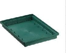 Brick tray vierkant 2/2 groen 23x22x4,5 cm voor 2 grote, Ophalen of Verzenden, Nieuw