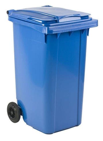 Afvalcontainer 240 liter blauw, Kunststof, Nieuw, 40 liter of meer, Ophalen of Verzenden