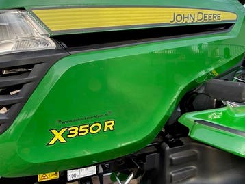 Zitmaaier John Deere X 350 R gratis thuis!!!, Tuin en Terras, Ophalen of Verzenden, Nieuw, Elektrische starter, 90 tot 120 cm