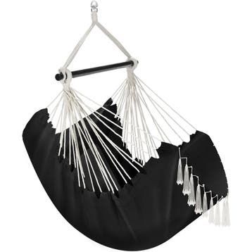 Hangstoel Malika, boho-stijl, draagkracht 150kg - zwart, Verzenden, Nieuw