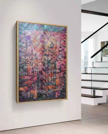 Ksavera - Pearlescent A1461 - abstract painting on XXL