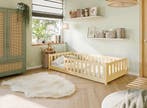 Kinderbed Vloerbed Owen - 80 x 160 - Naturel/hout, Kinderen en Baby's, Kinderkamer | Bedden, Verzenden, Nieuw, 160 tot 180 cm