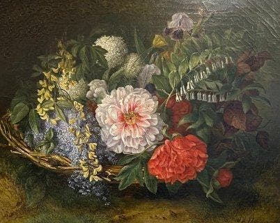 Rudolphina Swanida Wildrik (1807–1883) - Bloemstilleven met, Antiek en Kunst, Kunst | Schilderijen | Klassiek