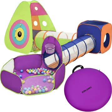 Ruhhy Kruzzel 5-in-1 kindertent met 3 tenten, 2 tunnels,..., Ophalen of Verzenden, Nieuw