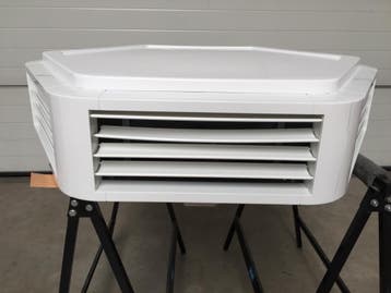 25 kw CV luchtverwarmer Kampmann, wit (2829), Ophalen of Verzenden, Gebruikt, Kachel