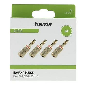 Banaanstekker | M | Hama | 4 stuks, Verzenden, Nieuw
