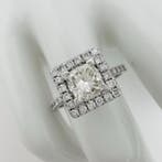 Verlovingsring - 14 karaat Witgoud - 1.44ct. tw. Diamant