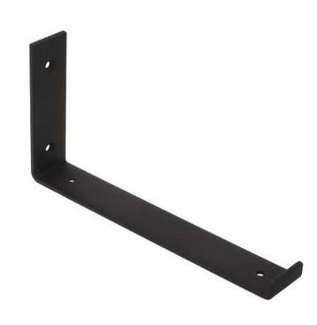 Plankdrager LOFT 255x130 mm mat zwart, Huis en Inrichting, Woonaccessoires | Wandplanken en Boekenplanken, Verzenden, Nieuw
