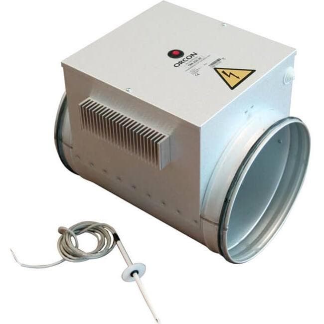 Orcon CBA-400-30 Naverwarmer 0-10V rond 400mm 3,0kW - 230V, Doe-het-zelf en Verbouw, Ventilatie en Afzuiging, Nieuw, Verzenden