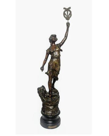 Jean-Baptiste Germain (1841-1910) - sculptuur, Statue Woman