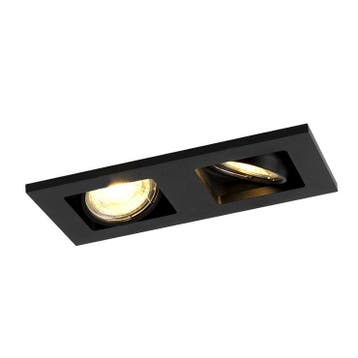 Moderne smart inbouwspot zwart incl. 2 Wifi GU10 - Qure, Verzenden, Nieuw, Modern