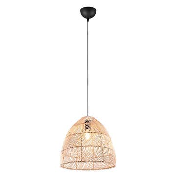 Rotan hanglamp bruin, Symon, Huis en Inrichting, Ophalen of Verzenden, Nieuw, Overige materialen, Landelijk