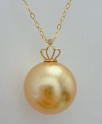Zonder minimumprijs - Ketting met hanger - 18 karaat Geel, Sieraden, Tassen en Uiterlijk